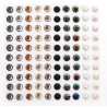 Planches de 100 strass adhésifs ø5mm