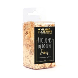 Flocons de dorure, pot de 1gr