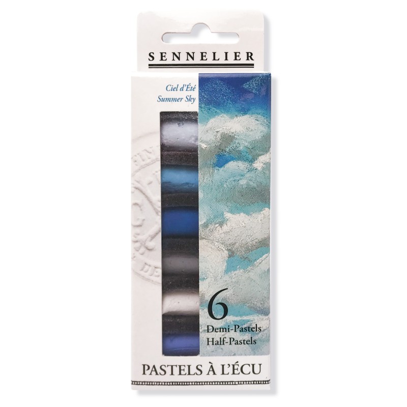Boite thématique de 6 demi-pastels tendres à l'écu Sennelier