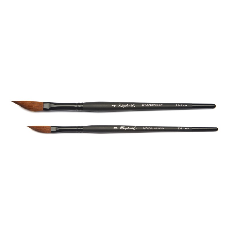 Pinceau sabre Stradivarius en martre de Kolinsky synthétique, série 8341