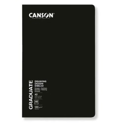 Cahier de dessin Graduate 140g/m², 20 fls agrafées