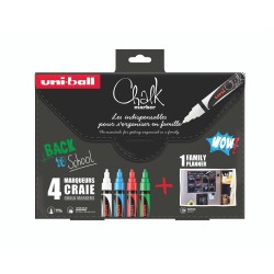 Set Family Planner + 4 marqueurs craie Chalk