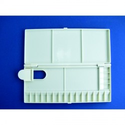 Palette plastique pliante pour aquarelle 23x11cm