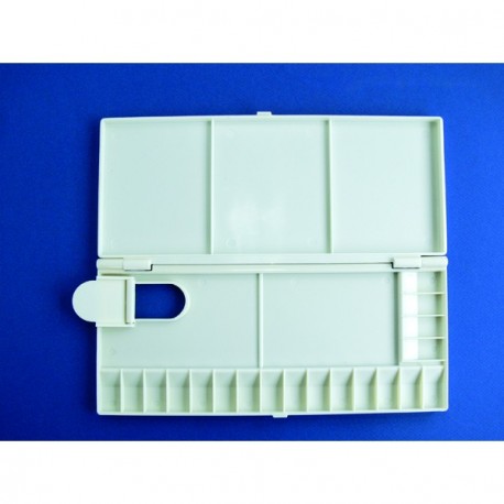 Palette plastique pliante pour aquarelle 23x11cm