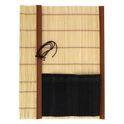 Pincelier en natte en bambou
