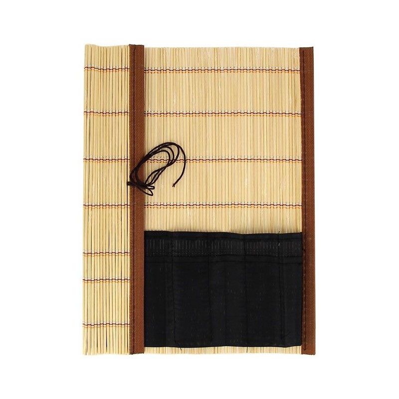 Pincelier en natte en bambou