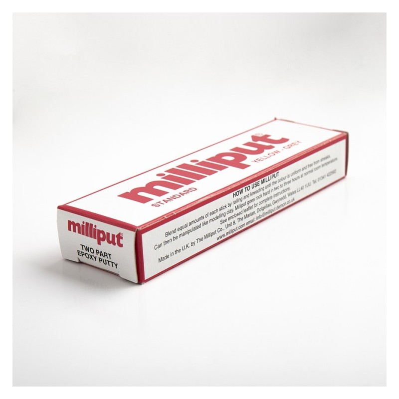 Pâte de restauration époxy modelable Milliput, boîte 2x 56 g