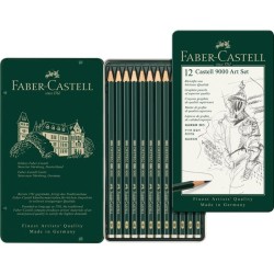 Boite en métal crayons Castell 9000 x12 pcs