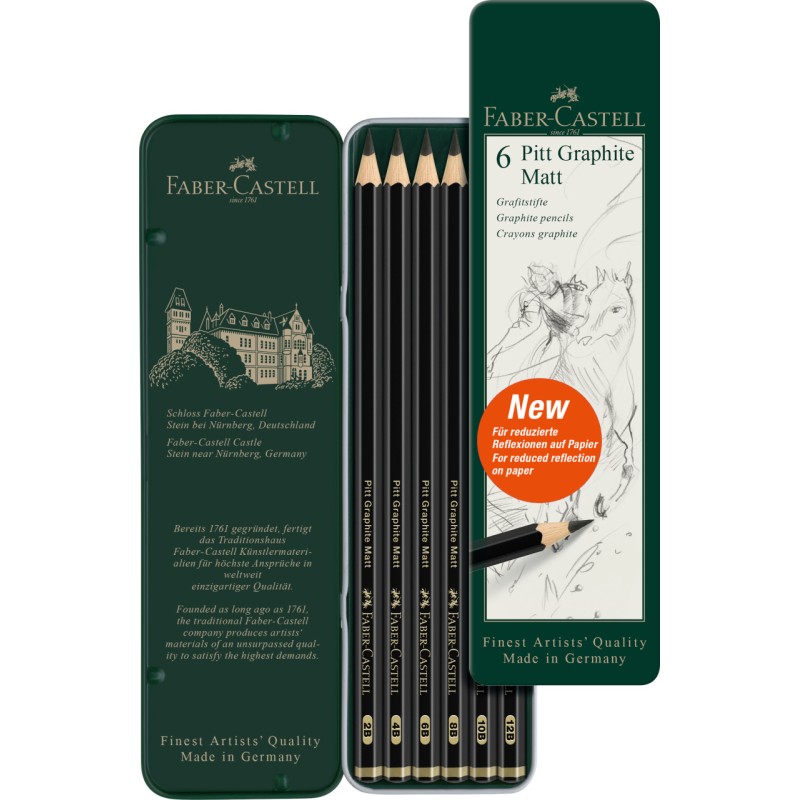 Boites métal crayons Graphite Matt Pitt