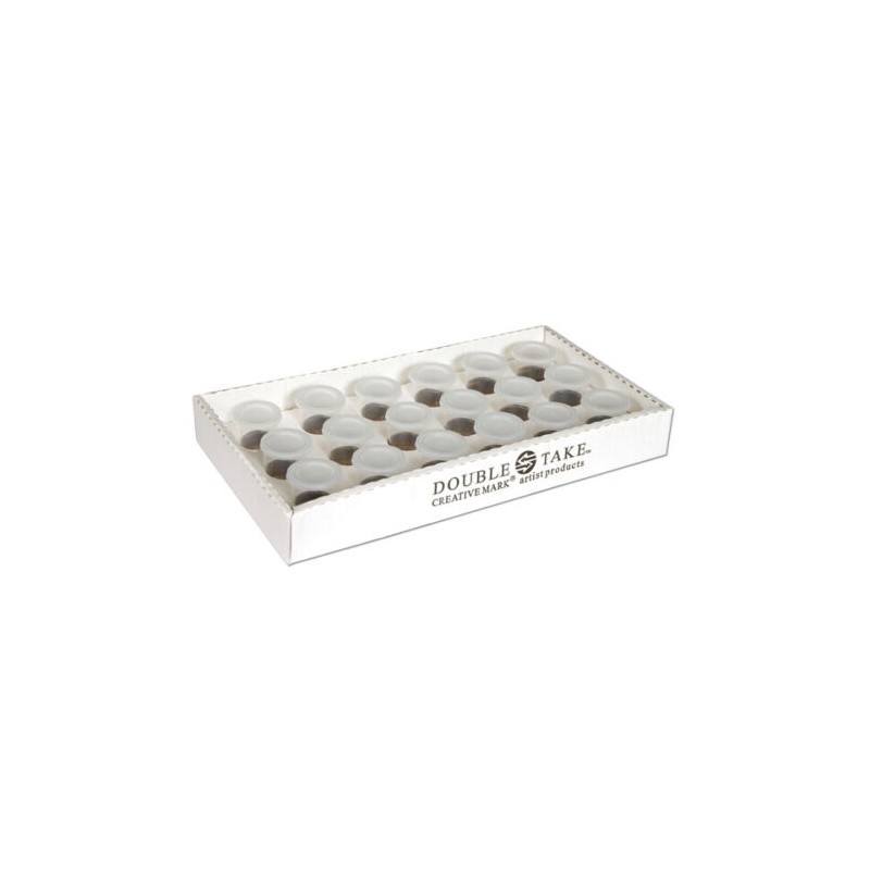 Set de 18 pots vides en plastique avec couvercle 30 ml