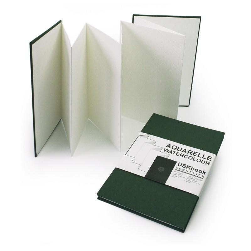 Carnet accordéon aquarelle USKbook grain torchon 300g/m²