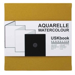 Carnet accordéon aquarelle USKbook grain torchon 300g/m²