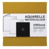 Carnet accordéon aquarelle USKbook grain torchon 300g/m²