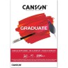 Bloc Huile & Acrylique Graduate 290g/m², 20 fls collées un côté