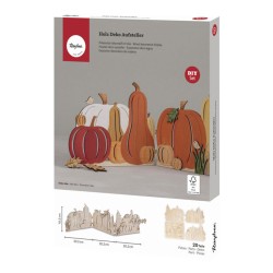 Kit DIY - Présentoir décoratif en bois courges 10,5x60,6cm