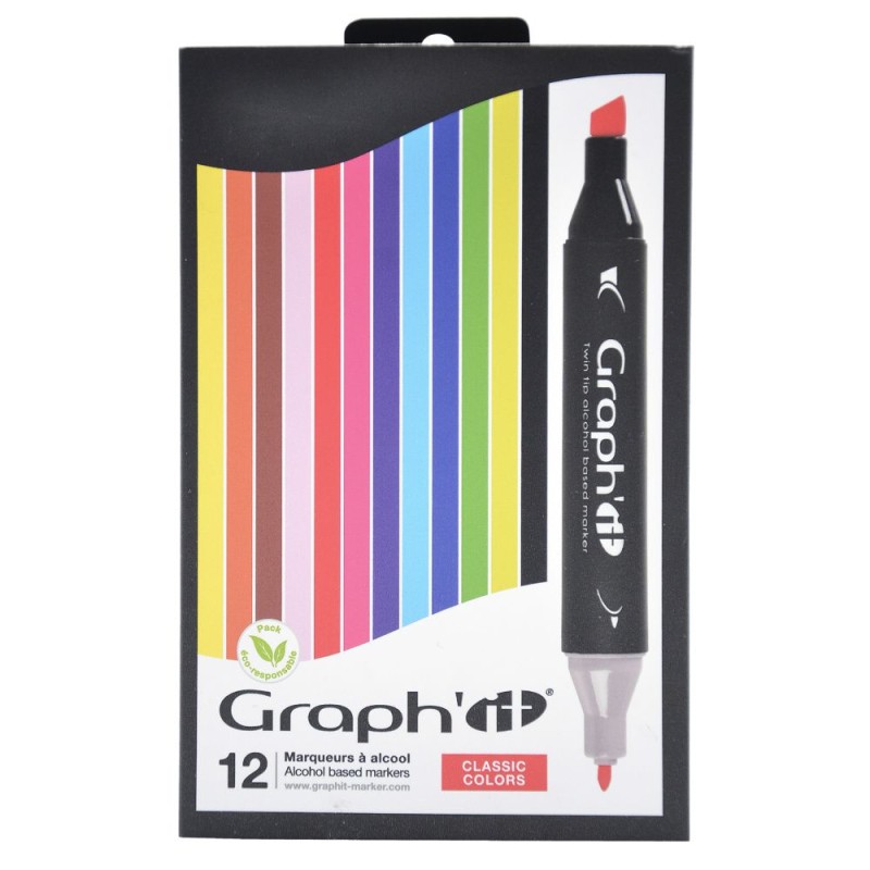 Set de marqueurs à alcool Graph'It