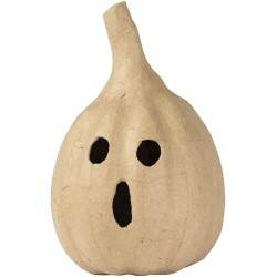 Courge ronde en papier maché - 16 cm