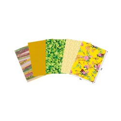 Pochette Décopatch Pocket n°26, 5 feuilles 30x40 cm assorties