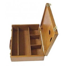 Boîte de rangement Beaux-Arts, coffret bois pour rangement peinture