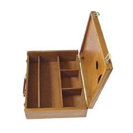 Boîte de rangement Beaux-Arts, coffret bois pour rangement peinture