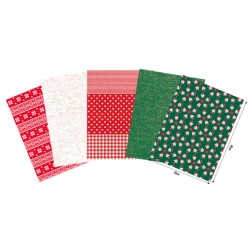 Pochette Décopatch Pocket n°24, 5 feuilles 30x40 cm assorties