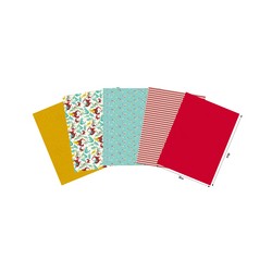 Pochette Décopatch Pocket n°23, 5 feuilles 30x40 cm assorties