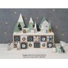 Calendrier de l'Avent rectangle - 33,5x20,5x11,5 cm