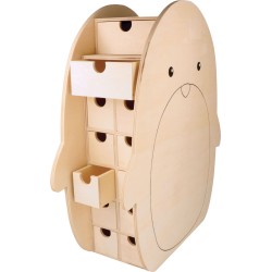 Calendrier de l'Avent Pingouin - 33x35.5x13.5 cm