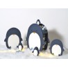 Calendrier de l'Avent Pingouin - 33x35.5x13.5 cm