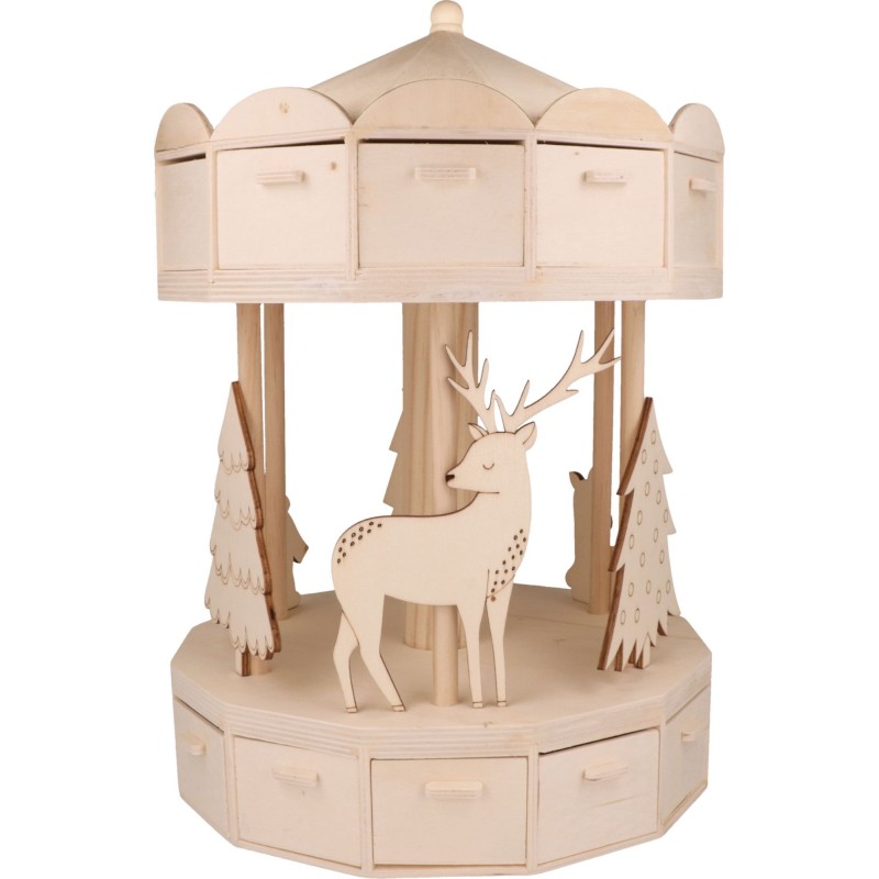 Calendrier de l'Avent Manège Let It Snow - 41x28x28 cm