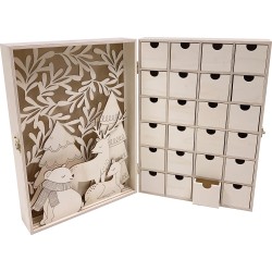 Calendrier de l'Avent Let It Snow - 42.5x30x14 cm