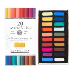 Boîte de demi-pastels tendres à l'écu Sennelier