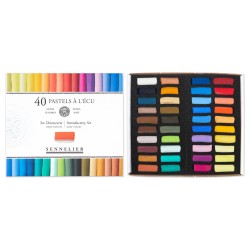 Boîte de demi-pastels tendres à l'écu Sennelier