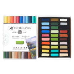 Boîte de demi-pastels tendres à l'écu Sennelier