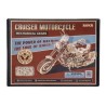 Maquette 3D en bois - Moto cruiser mécanique