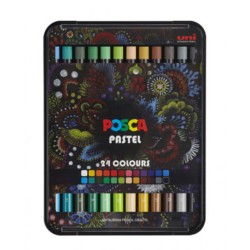 Coffret de 24 batonnets pastel à la cire Posca