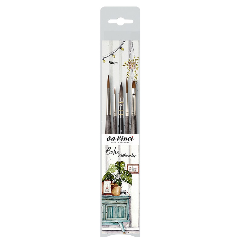 Set de 5 pinceaux aquarelle Boho Watercolor by Frau Von Bommel