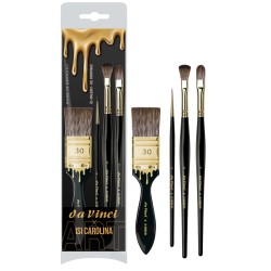 Set de 4 pinceaux pour peinture à l'huile Sélection Isi Carolina