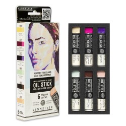 Etui de 6 mini-bâtons de peinture à l'huile Oil Stick 12 ml