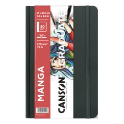 Carnet cousu Manga Canson Graduate 200 g/m², 40 fls