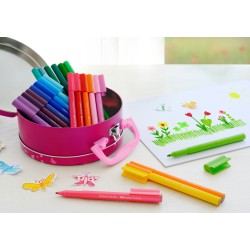Coffret métal Sac à main de 33 feutres de coloriage Connector