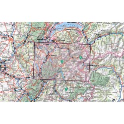 Carte en relief IGN Annecy / Mont-Blanc - 113x80cm