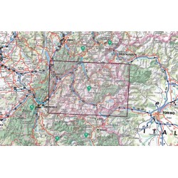 Carte en relief IGN Belledonne / Vanoise - 113x80 cm