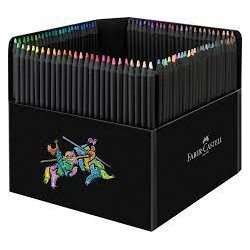 Coffret carton de 100 cayons de couleur Black Edition