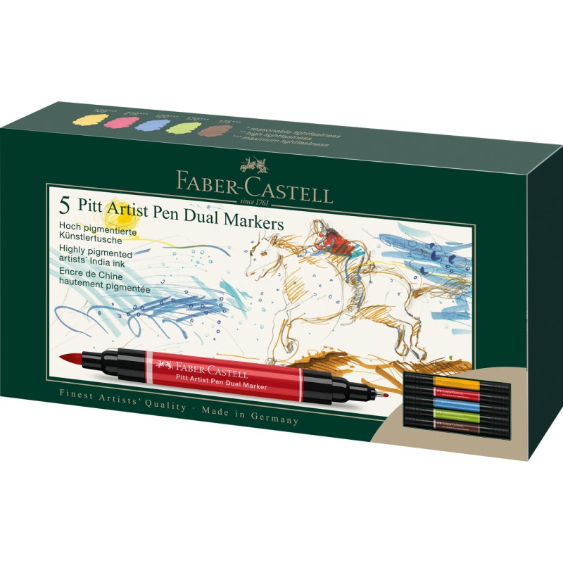Set de feutres à double-pointe Pitt Artist Dual Marker