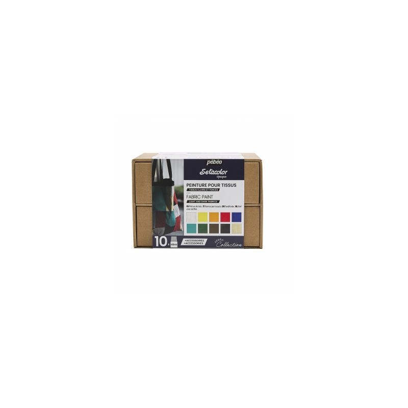Coffret Collection n°2 peinture Sétacolor Opaque 10x45 ml