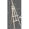 Chevalet d'atelier en pin La Palma (kit)