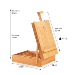 Boîte-chevalet de table Cervin