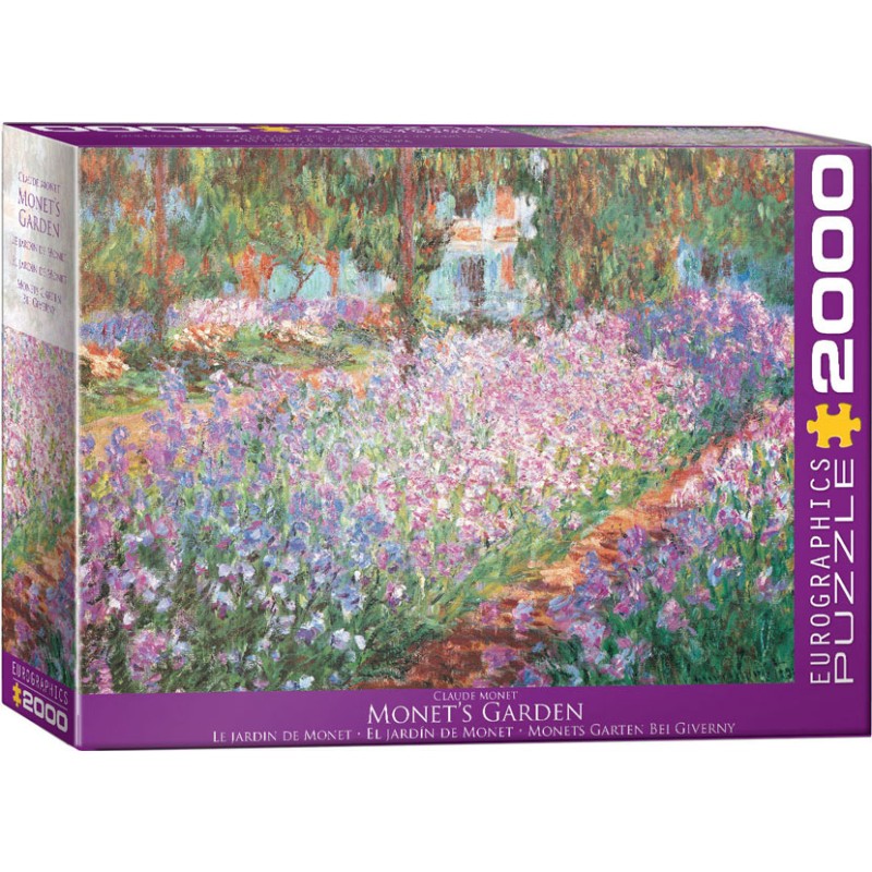 Puzzle 2000 pièces - Le jardin de Monet, de Claude Monet