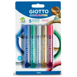 Etui de 5 stylos gel à paillettes Giotto Decor Glitter